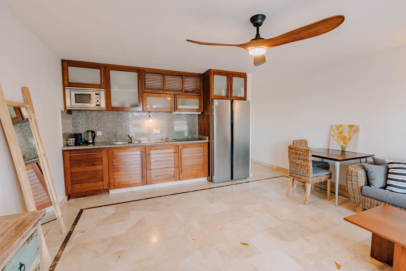 Kitchen and dining area